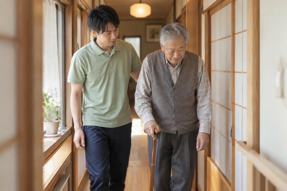 仕事中の藤原 大地さん