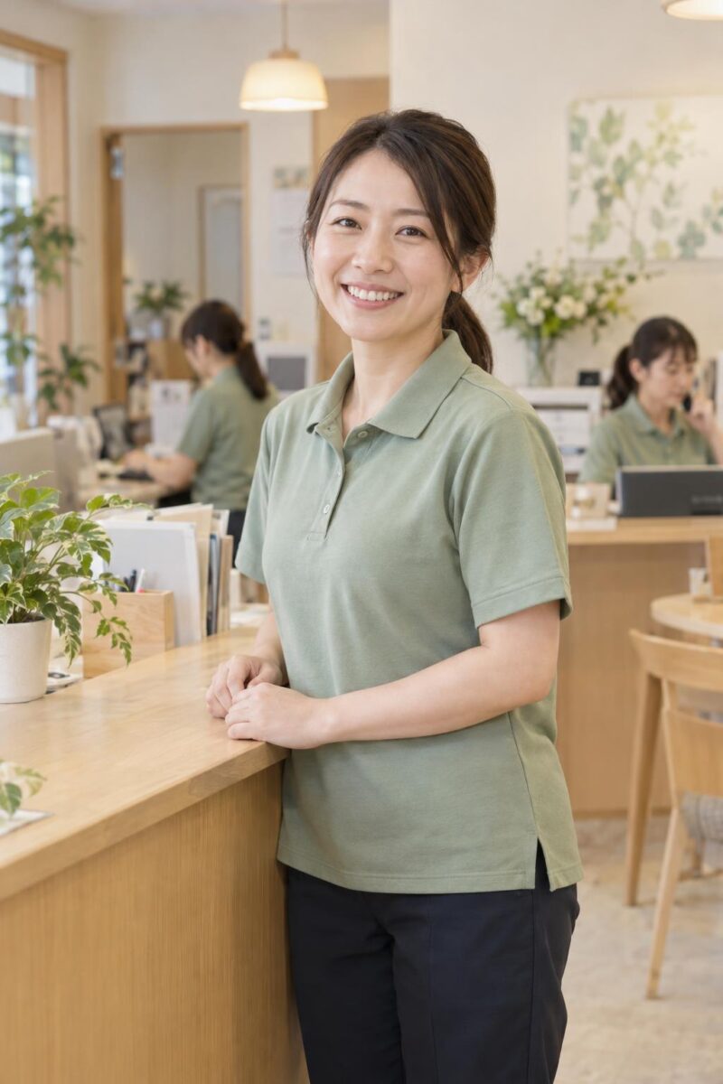 事務の佐々木 唯さん